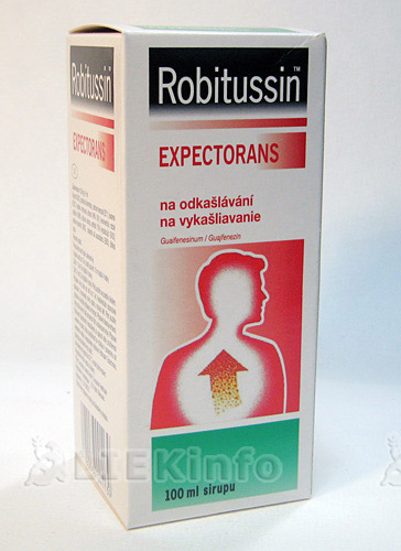 ROBITUSSIN EXPECTORANS NA VYKAŠLIAVANIE 100 MG/5 ML SIRUP sir 1x100 ml (liek.skl.)