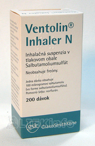 VENTOLIN INHALER N sus inh 1x200 dávok (obal Al tlak.)