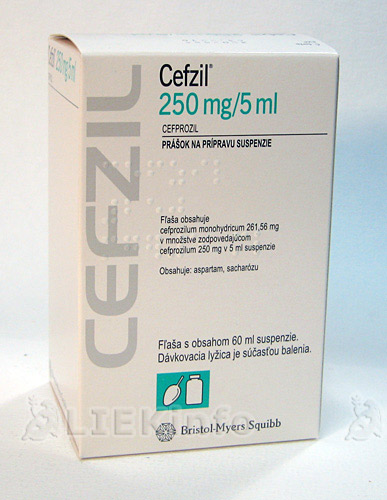 CEFZIL 250 MG/5 ML plu por 1x3 g (fľ.HDPE)