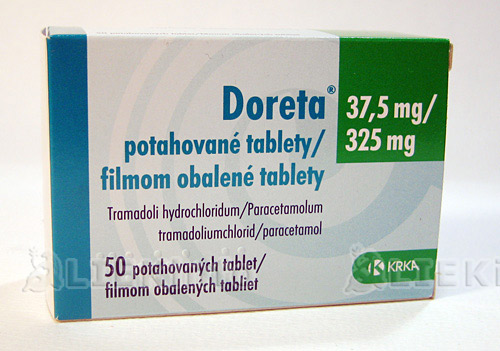 DORETA 37,5 MG/325 MG FILMOM OBALENÉ TABLETY tbl flm 50x37,5 mg/325 mg (blis.PVC/PVDC/Al-nepriehľ.)
