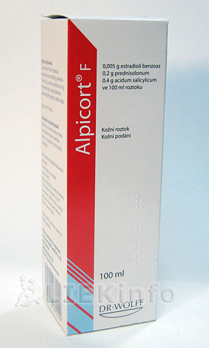 ALPICORT F 0,05 MG/ML + 2 MG/ML + 4 MG/ML DERMÁLNY ROZTOK sol der 1x100 ml (fľ.skl.)